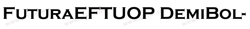 FuturaEFTUOP DemiBol字体转换